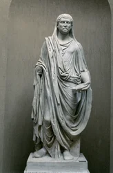 Statue of the Emperor Maxentius (306-312 AD) as Pontifex Maximus